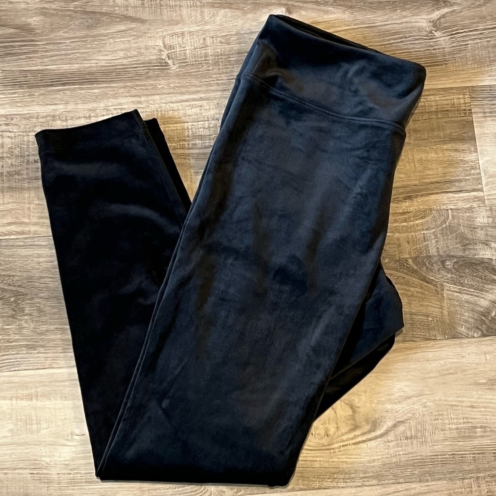 NWOT Black Velvet J.Jill Pure Jill Stretch Leggings Large